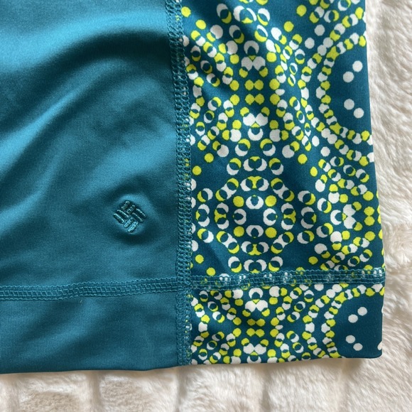 Columbia Teal/Yellow Long-Sleeve Omni-Shade Shirt  Women's‎ XS - Picture 6 of 9